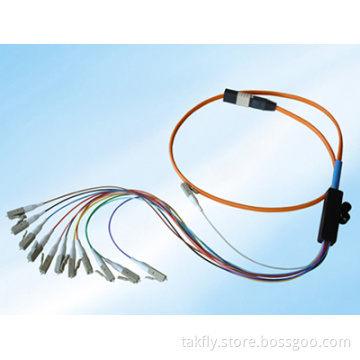 4, 6, 8, 12, 24, 48 Cores Fibers Optional Ribbon Multi-Fiber Optic Pigtail